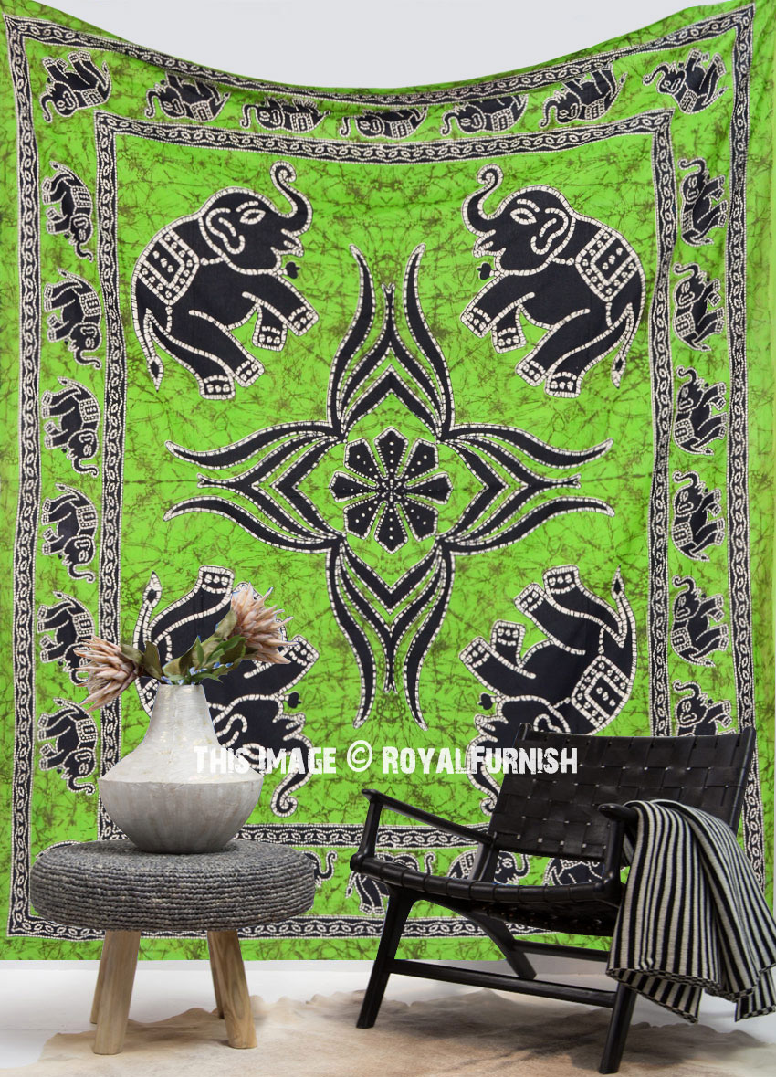 ON SALE!! Indian Elephant Dorm Decor Hippie Tapestry Wall Hanging ...