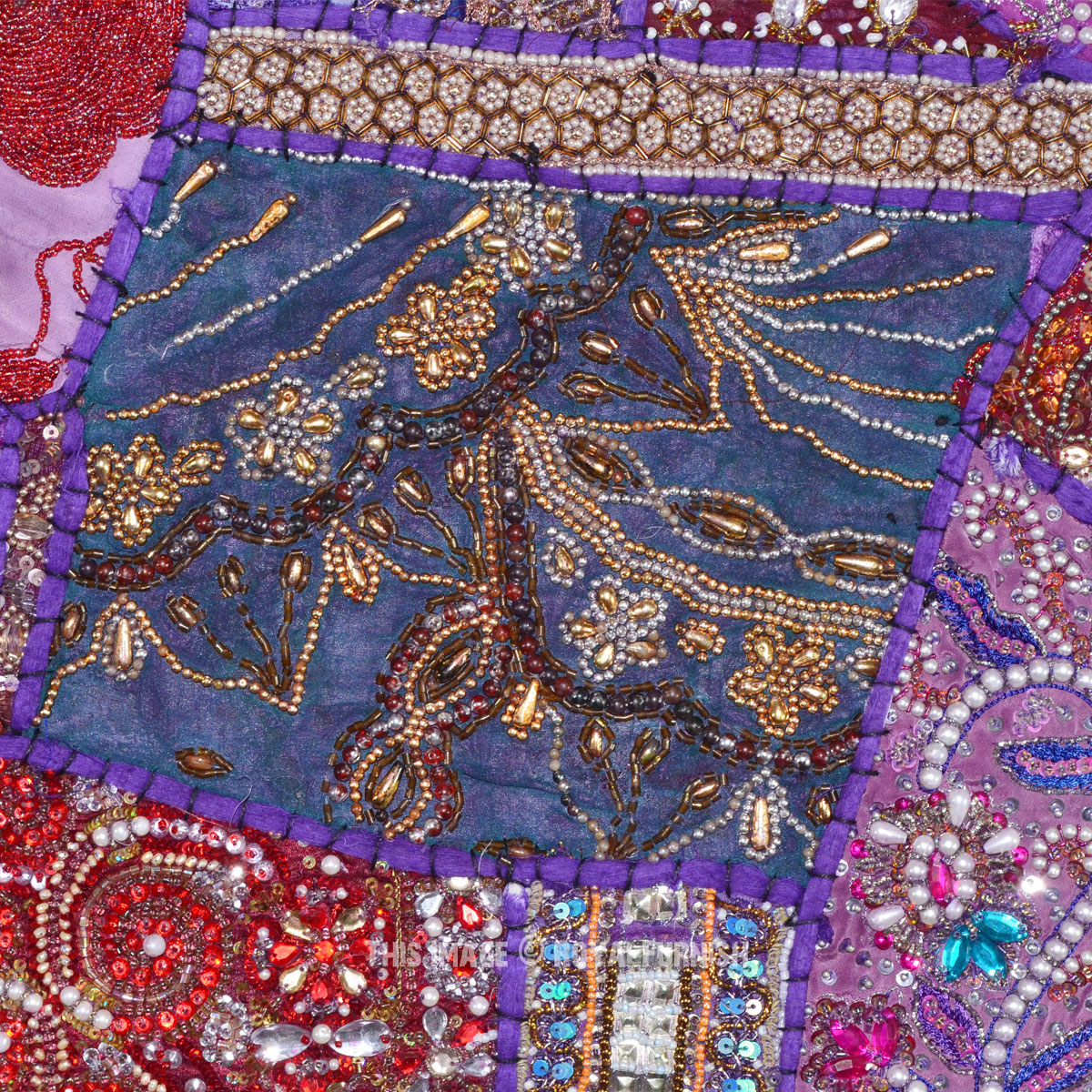 Unique Vintage Expensive Beads Works and Vintage Patchwork Indian