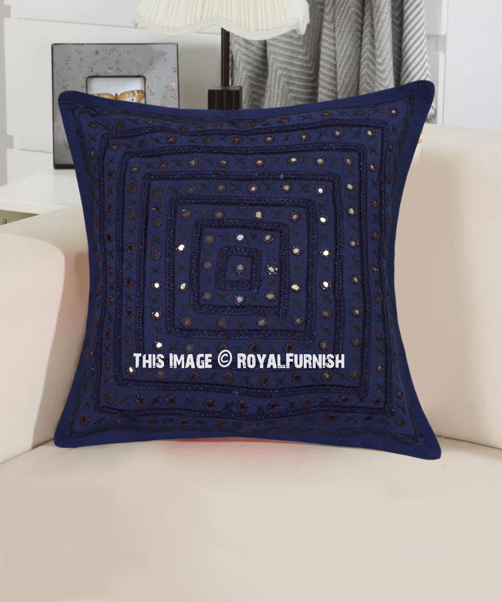 navy blue throw pillows