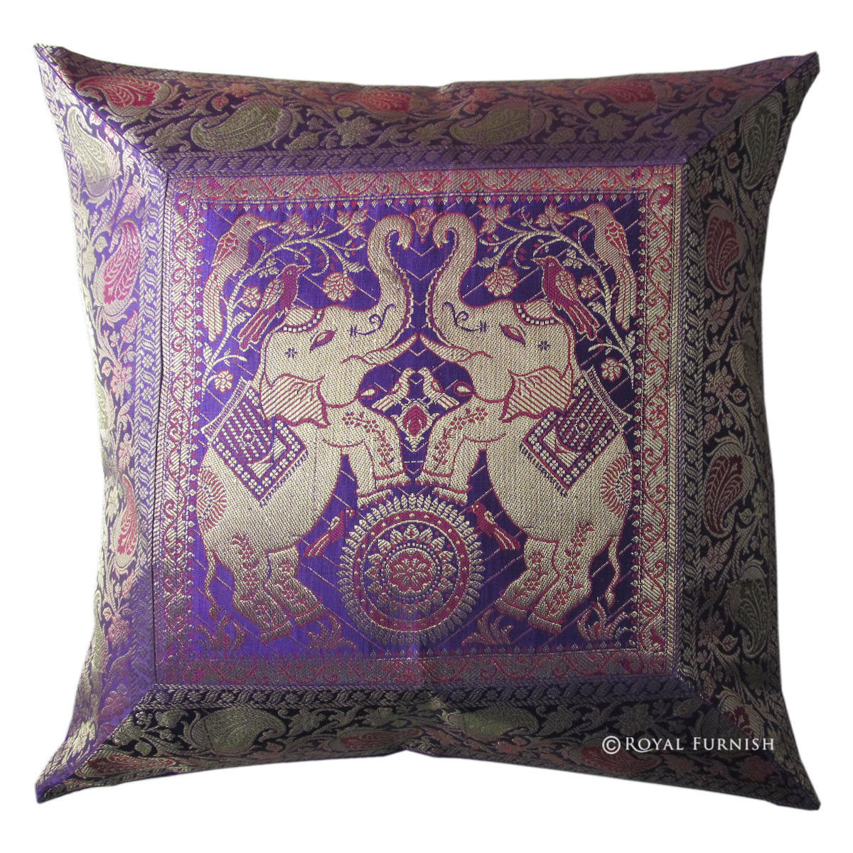 elephant accent pillow