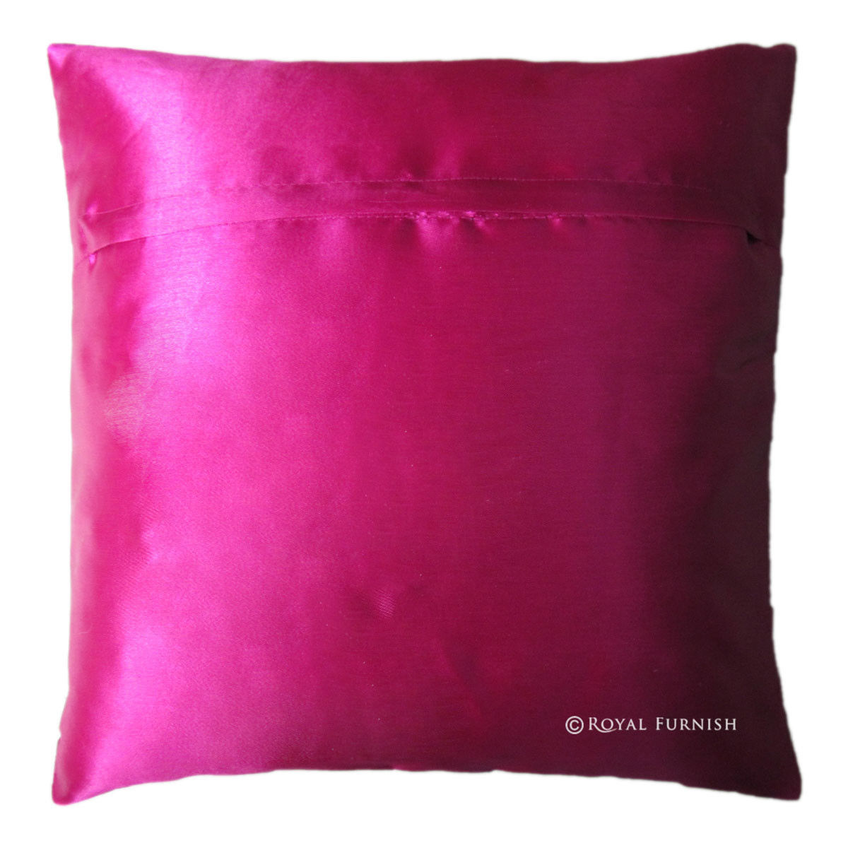 Pink Decorative Dot Silk Brocade Throw Accent Cushion Cover