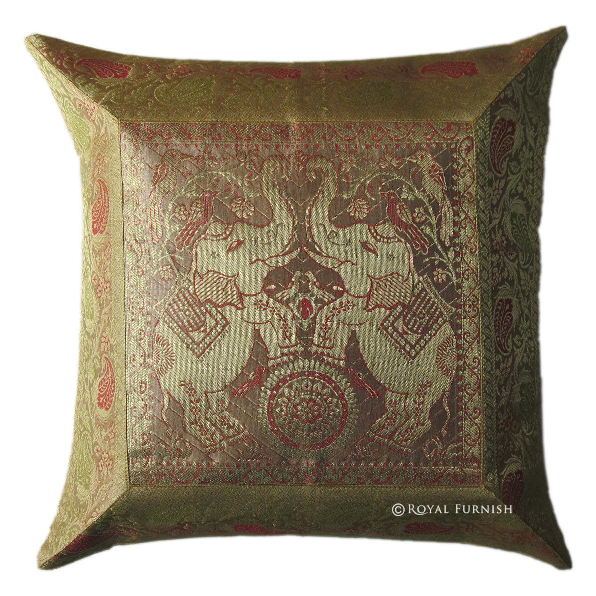elephant accent pillow