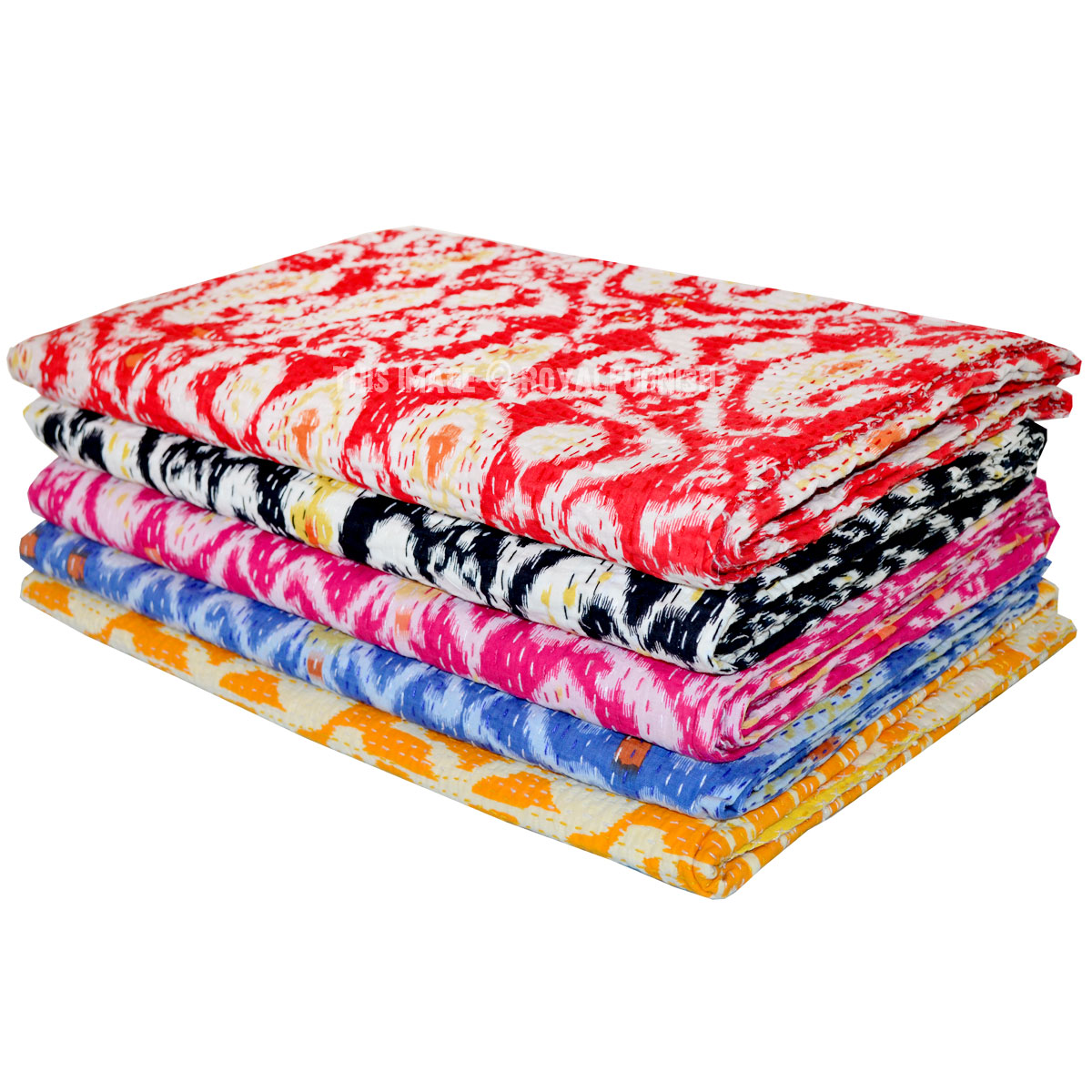 Set Of 3 Whole Lot Assorted Queen Kantha Quilt Blanket Ikat Set Of 3 Whole Lot Assorted Queen Kantha Quilt Blanket Ikat Print Bedding Bedspread