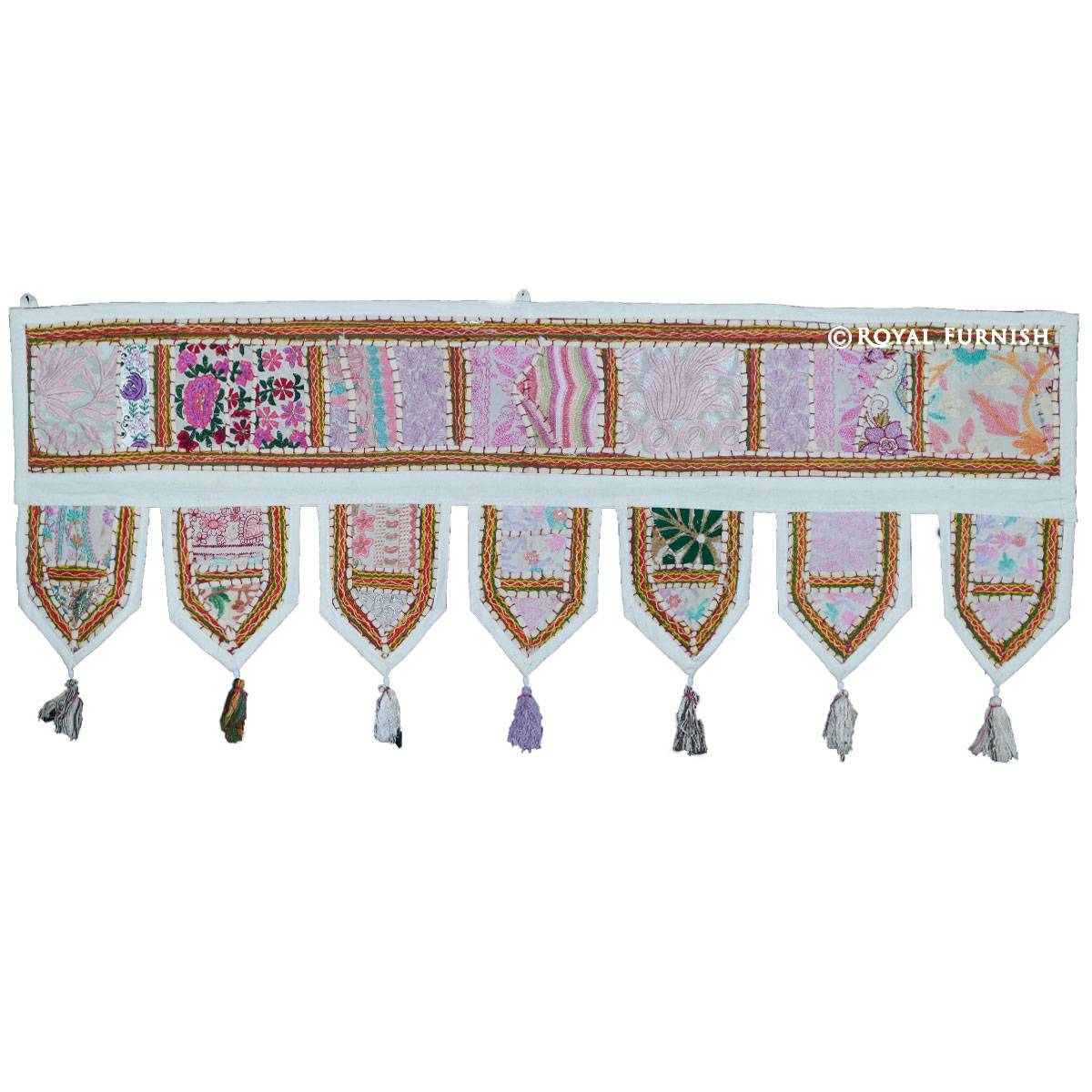 Details about   Indian Patchwork Embroider Door Valances New Toran Wall Hanging Home Decorative 