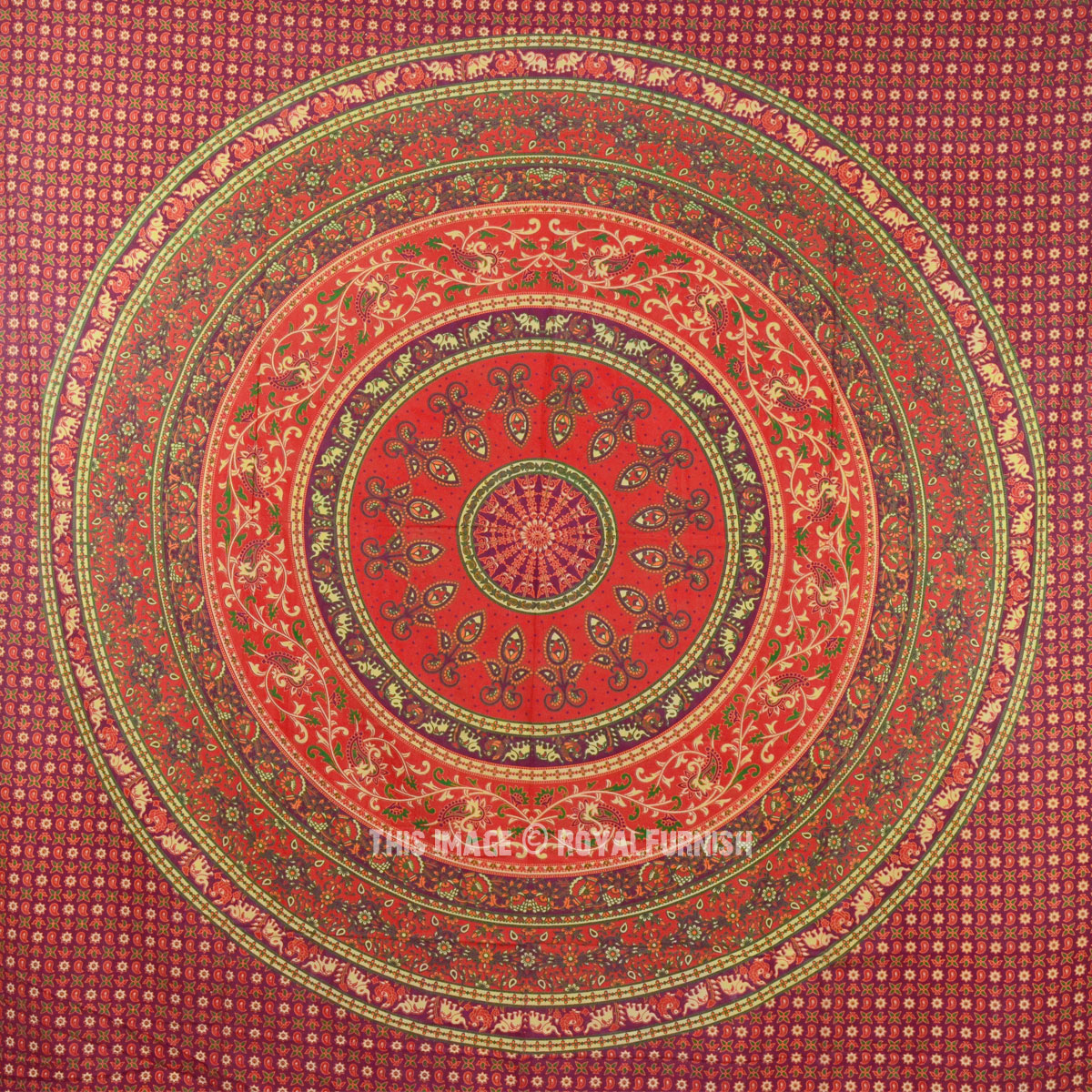 Multi Tye &Dye Art Bohemian Tapestry Mandala Round Mandala Tapestry Wall Hanging