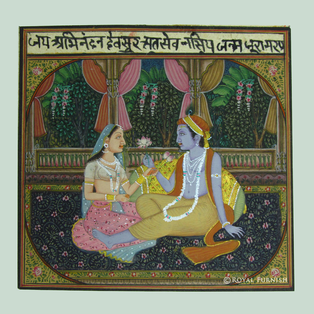 Rajasthani Paintings Of Radha Krishna