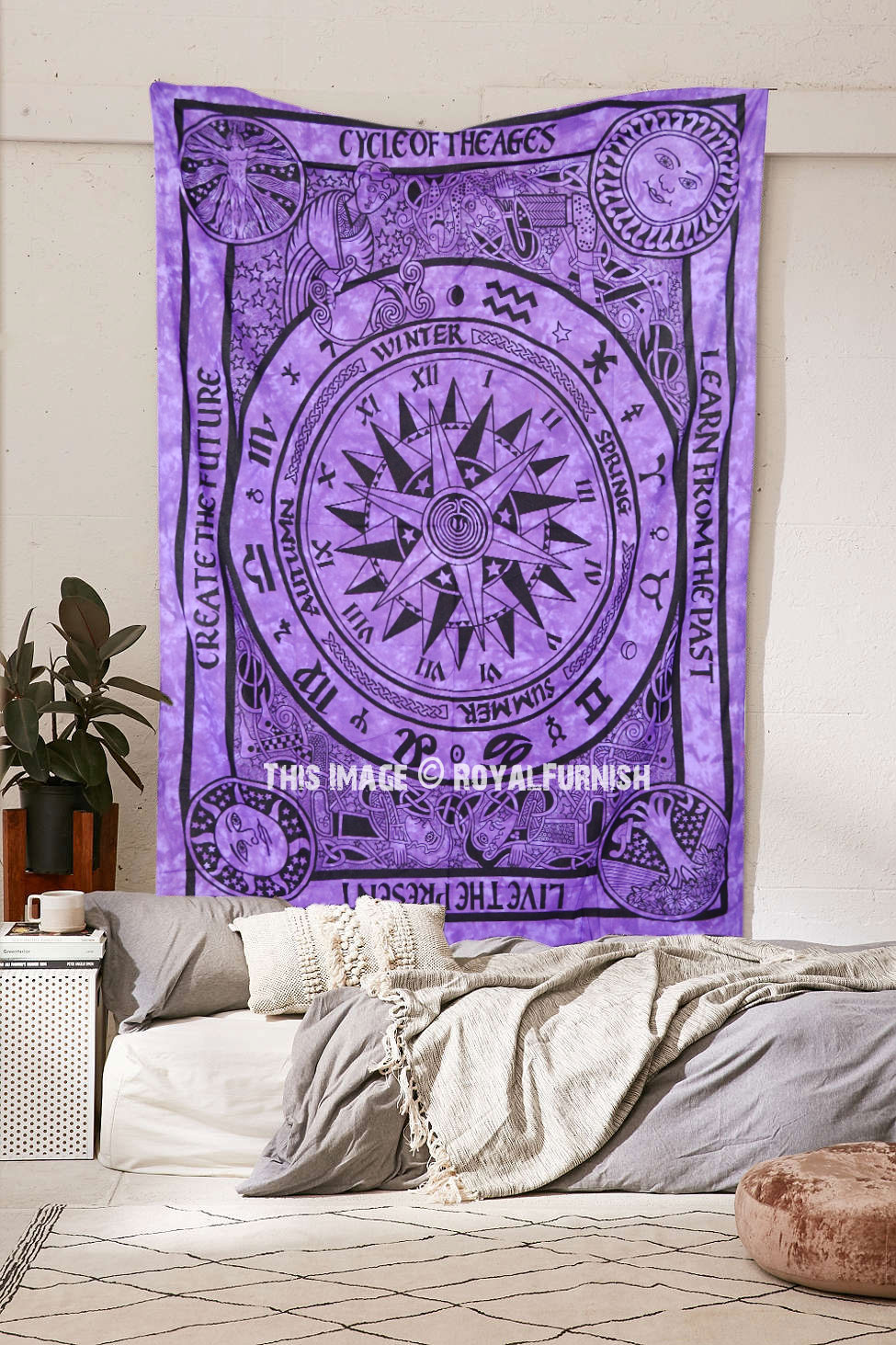 Cycle of The Ages Live The Present Learn From The Past Creat The Future Tapestry 