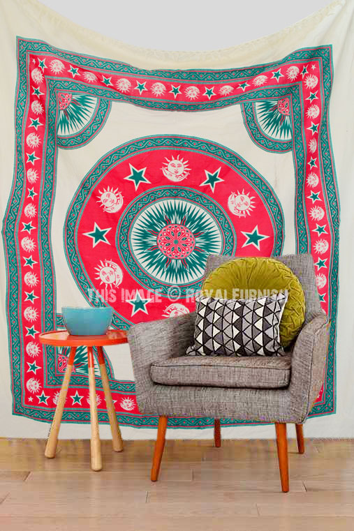 Round mandala online tapestry