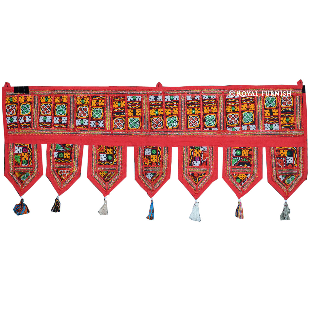 Indian Handicrafts Bandhan Dwar Traditional Toran Door Window Valance Toppers 