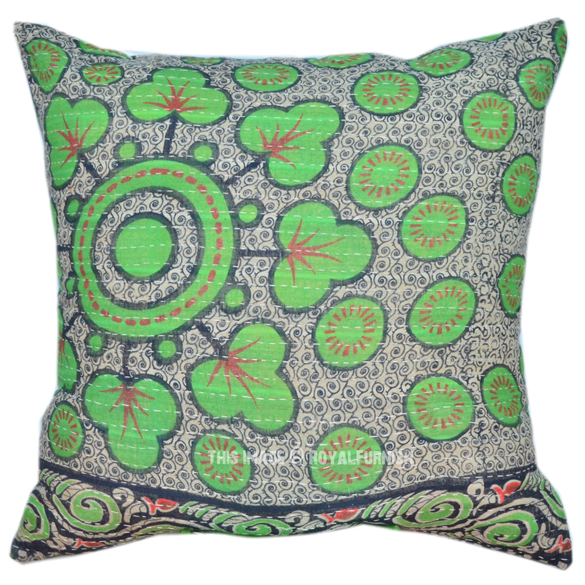 Authentic Kantha Pillow Cover