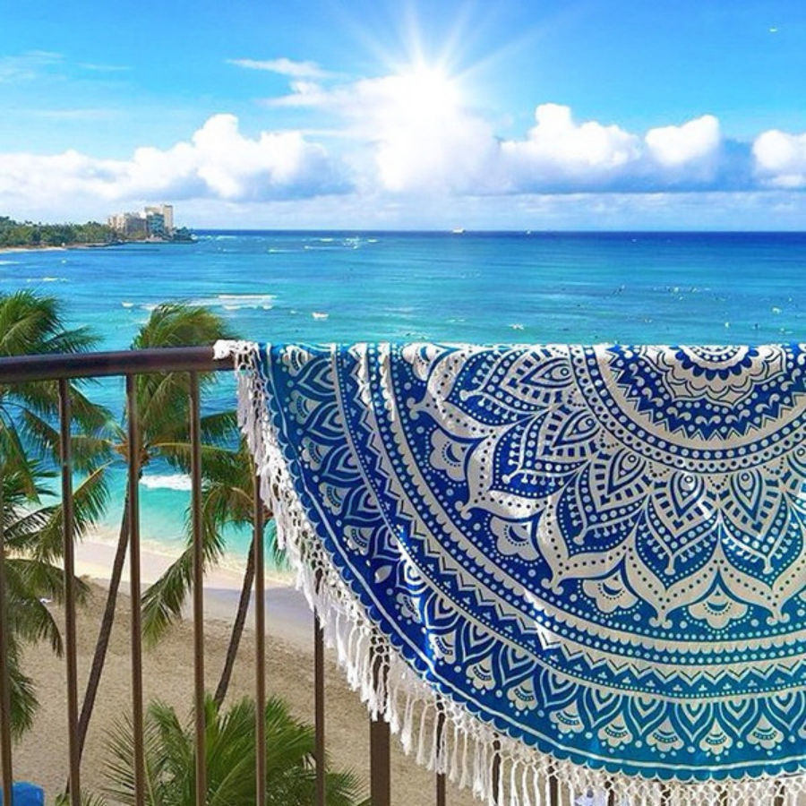 mandala beach throw