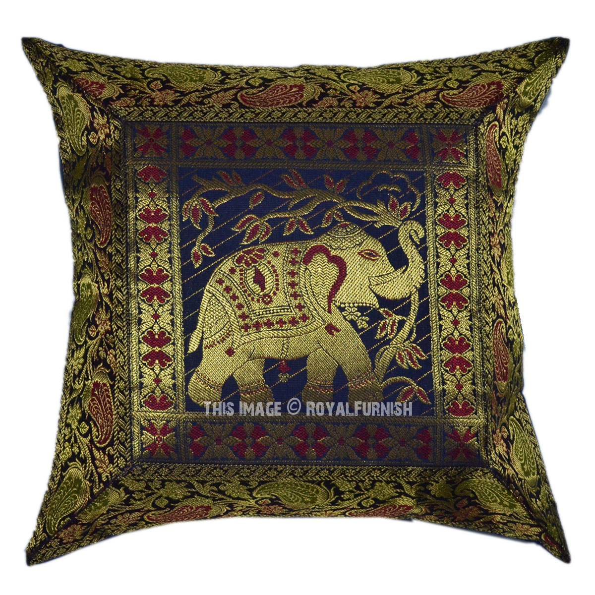 gold elephant cushion