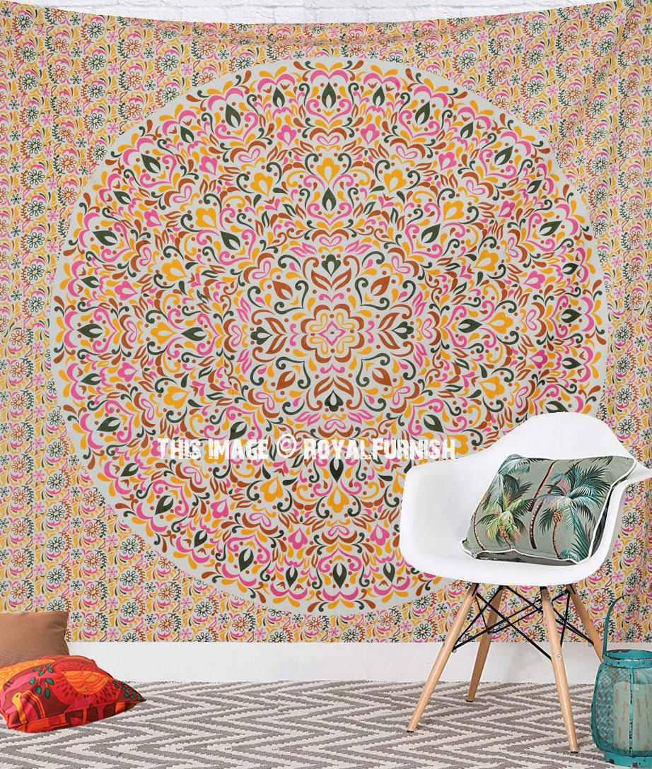 Bright colored tapestry cheap