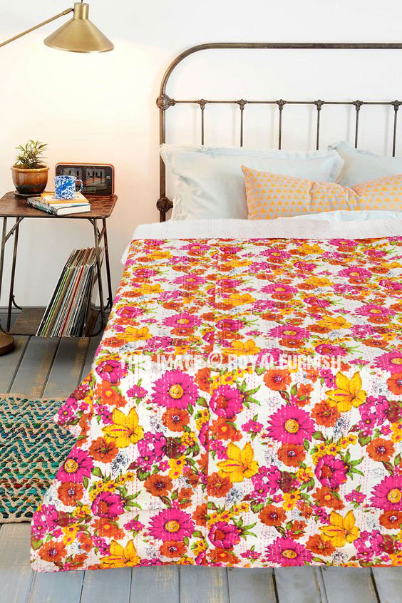 colorful floral and leafs
