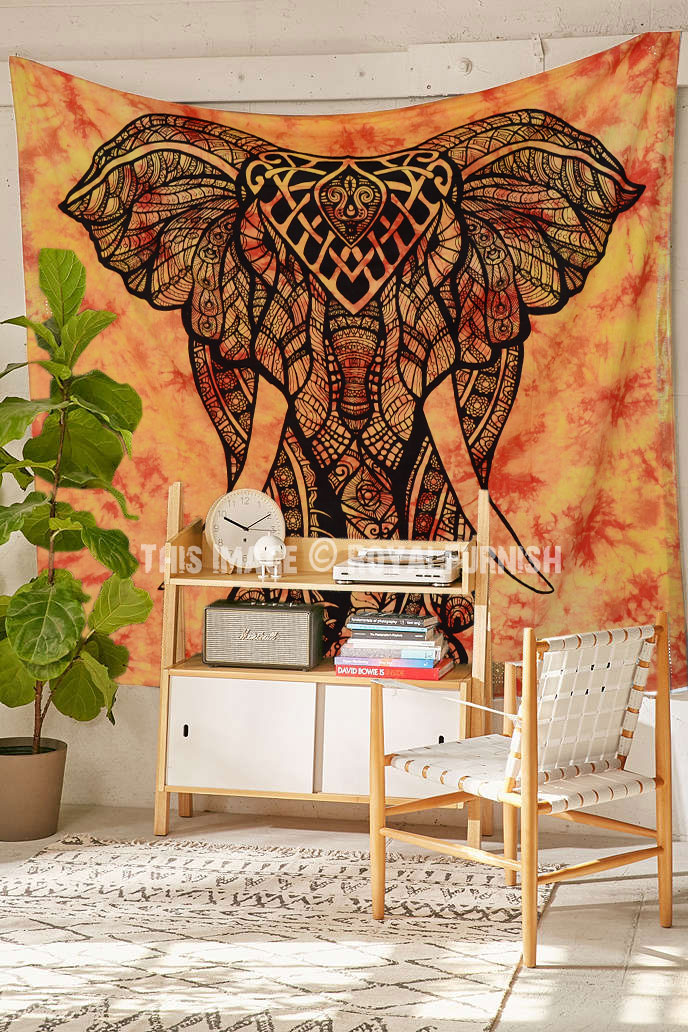 Tie dye elephant tapestry new arrivals