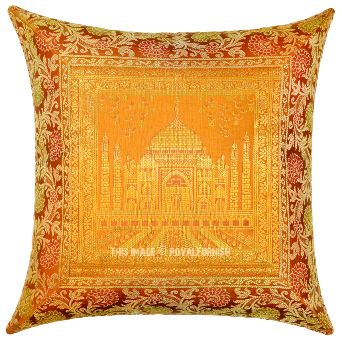 gold throw pillows
