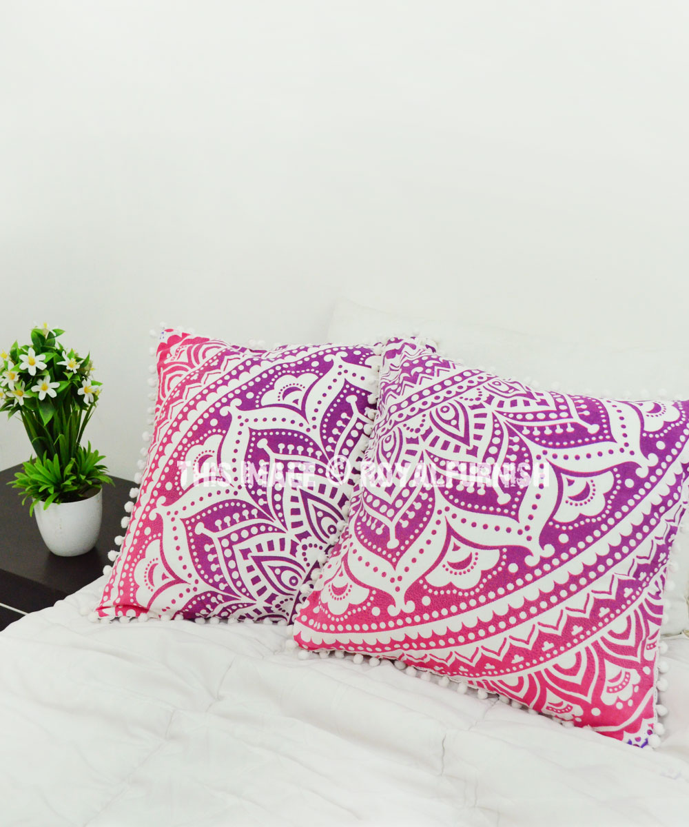 pink purple cushions