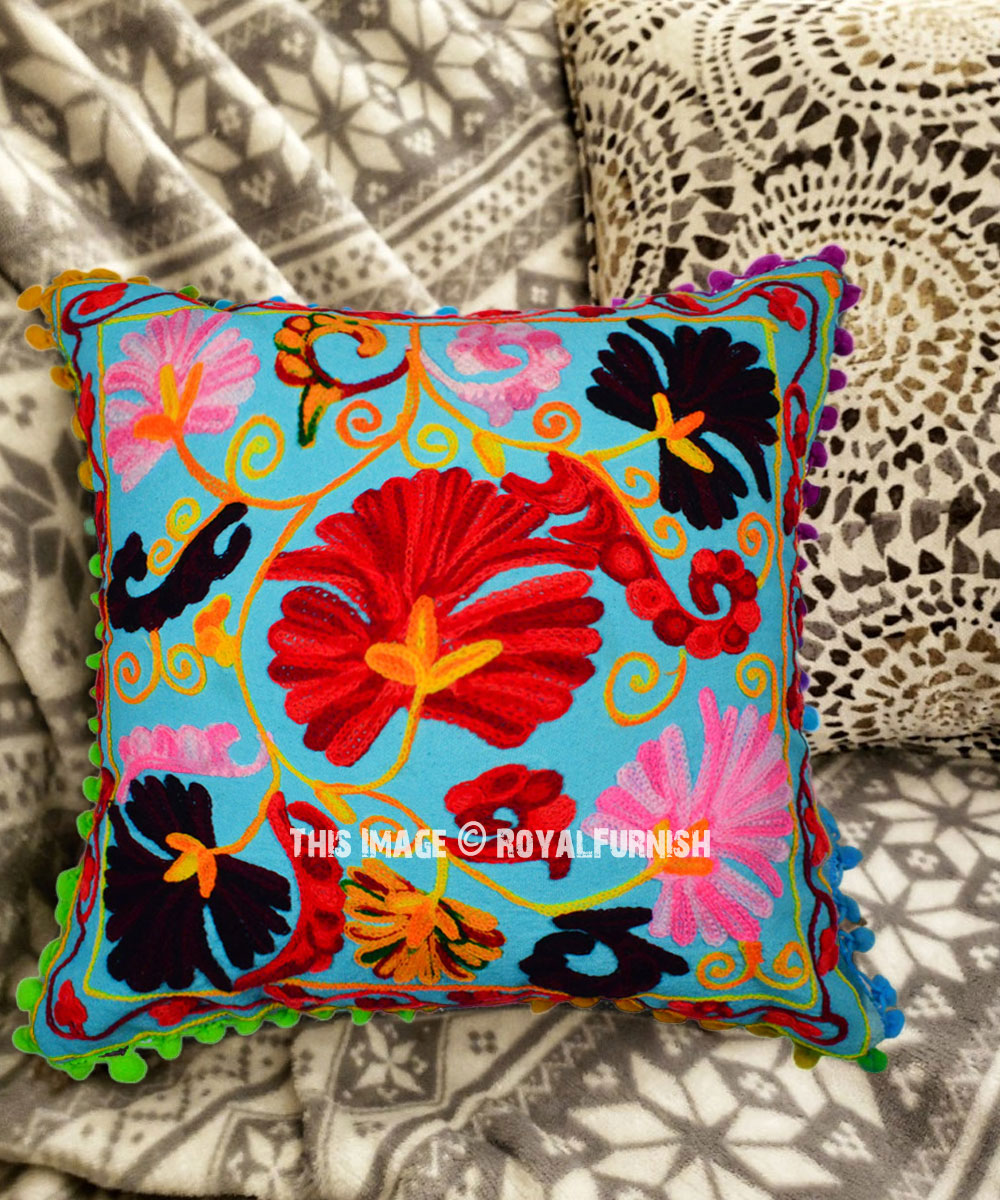turquoise throw pillow covers