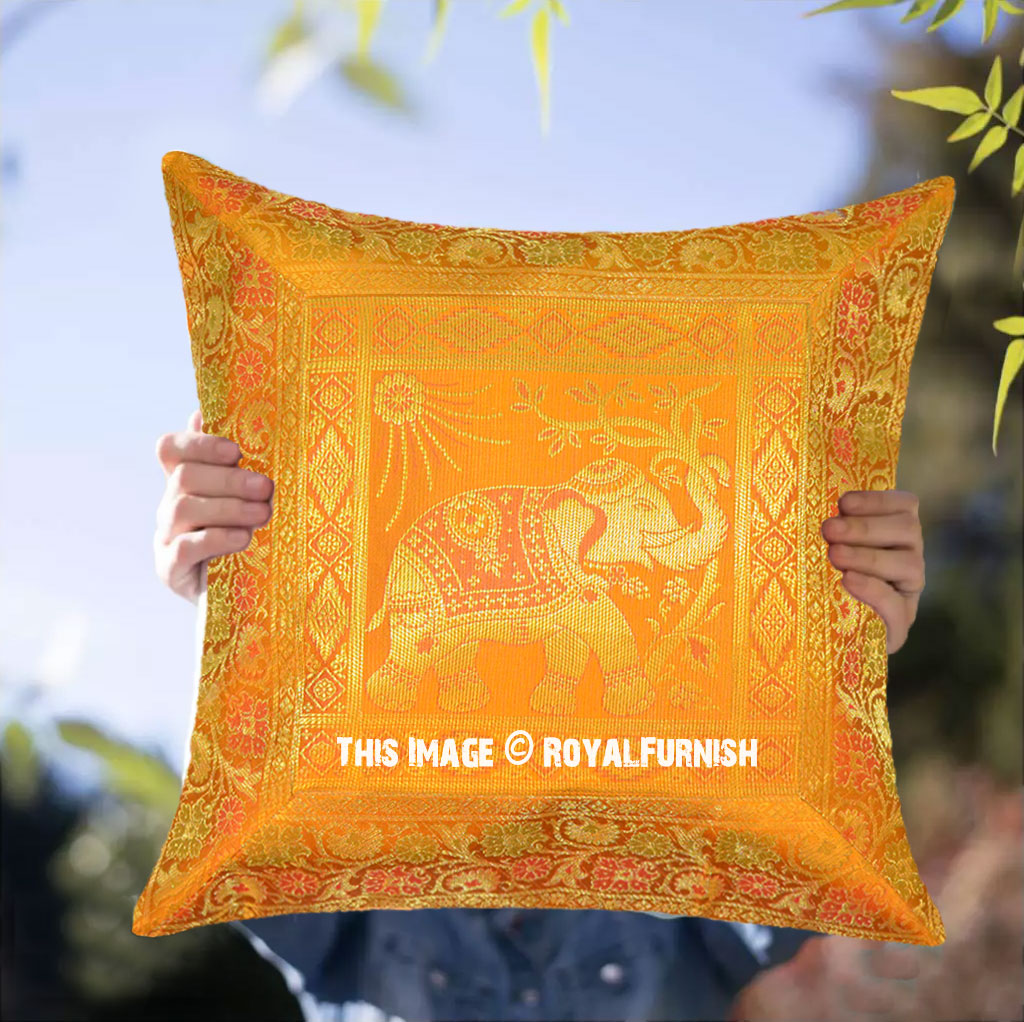 brocade throw pillows