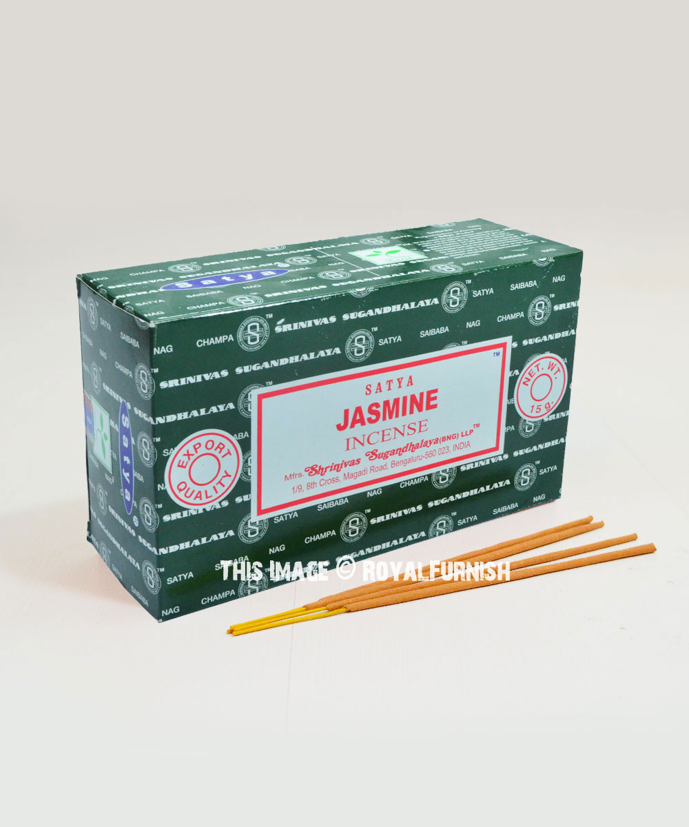 Satya Nag Champa Patchouli Incense Sticks 180 Grams Box 15g x 12 Boxes 