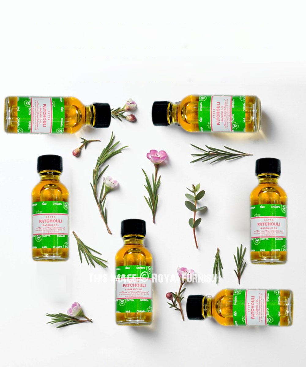 Satya Patchouli Fragrance Oil for Diffuser Aromatherapy Set of 12