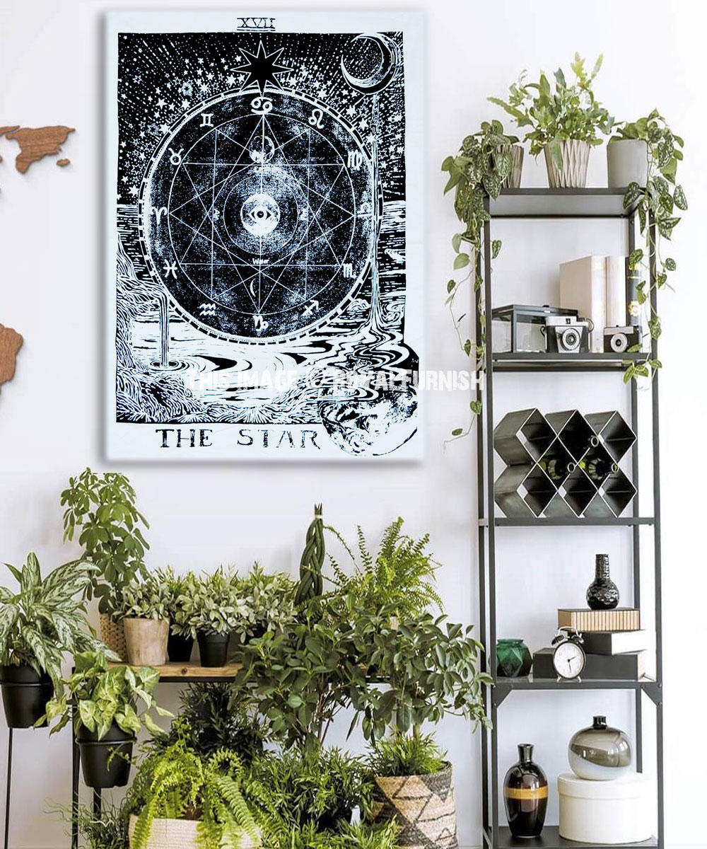 Details about   Tapestry Small The Star Tarot Card Design Poster Wall Hanging Beautiful Indian