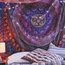 Purple Plum & Bow Medallion Mandala Hippie Tapestry Bohemian Wall Hanging
