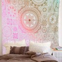 Multicolored Mandala Pattern Prisma Tapestry Wall Hanging