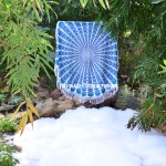 Blue Peacock Feathers Printed Round Mandala Beach Throw Towel