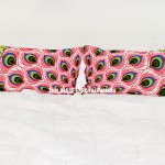 Red Peacock Wings Featuring Bohemian Bed Pillow Covers Set of Two