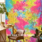 Holi Color Tie Dye Mandala Wall Tapestry