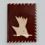 Handmade Deer Carved Leather Diary Notebook