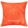 24 Inch Light Orange Indian Mirror Embroidered Cotton Pillow Cover