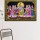 40" X 30" Hindu Radha Krishna Sequin Cotton Fabric Cloth Poster Tapestry