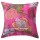 24" Inch Pink Indian Kantha Floral Cotton Throw Pillow Cushion Cover Sham