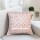 16" Pink Cotton Pillow Cut work Pillow Bedroom and Living Room Pillow Cover