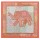 Orange Indian Elephant Patchwork Tapestry Wall Hanging