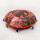 Red Multi Colorful Handmade One-Of-A-Kind Round Yoga Meditation Cushion Cover 22" Inch
