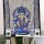 Blue Small Batik Ganesha Tapestry Wall Hanging