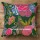16" Green Decorative Floral Needlework Kantha Throw Pillow Case
