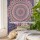 Twin Blue Bohemian Mandala Wall Tapestry, Indian Hippie Boho Bedding Throw