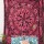 Maroon Tie Dye Cycle of Ages Tapestry Wall Hanging, Indian Tie Dye Bedding
