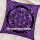 Purple Celtic Star Knot Decorative Hippie Tie Dye 16X16 Throw Pillow Cover