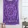 Purple Celtic Cycle of Ages Tie Dye Tapestry, Hippie Wall Hanging Bedspread