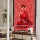 Red Colorful Buddha Buddhist Batik Sitting Tapestry Wall Hanging