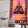 Colorful Red Tie Dye Meditation Yoga Tapestry, Wall Hanging Bedding 
