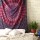 Purple Mandala Wall Tapestry, Indian Cotton Bedding Twin Bedspread