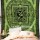 Queen Green Aum Tapestry, Tie Dye OM Tapestry Wall Hanging Bedspread