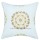 16" X 16" Floral Embroidered Suzani Indoor/Outdoor Pillow Sham