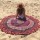 Purple Plum And Bow Medallion Colorful Mandala Roundie Beach Throw Towel